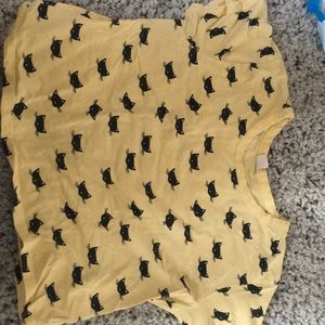 Crop Top Cat Shirt